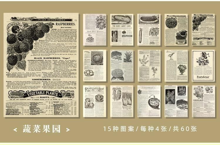 タイムトラベル 素材本 6種 メモ帳 コラージュ ジャンクジャーナル レトロ 紙　紙もの　メモパッド　デザインペーパー　デザペ