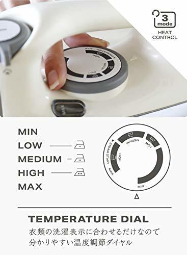 シービージャパン スチームアイロン ベージュ タンク容量150ml 連続スチーム Mlte_画像4
