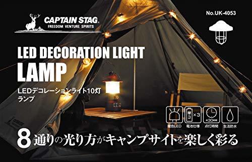 キャプテンスタッグ(CAPTAIN STAG) LED ライト LEDデコレーションライト 10灯 全長3.3m 【連続点灯:約30時間】 ラン_画像3