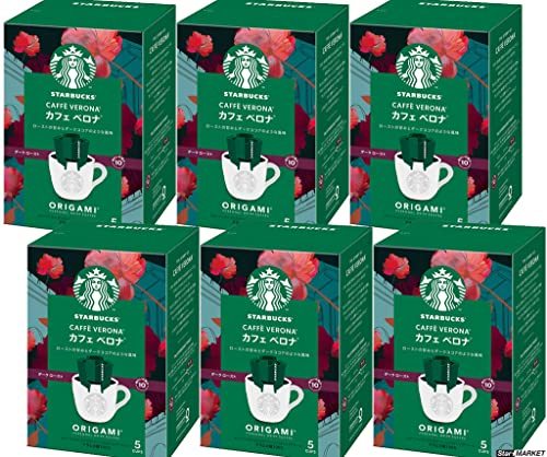 スターバックス「Starbucks(R)」 オリガミ　パーソナルドリップコーヒー　カフェベロナ　1箱(5袋入)×6個セット_画像1