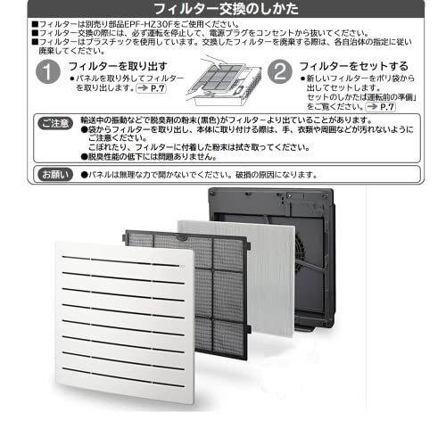 EPF-HZ30F 空気清浄機フィルター EP-HZ30 EP-JZ30 EP-KZ30 EP-LZ30 EP-MZ30 EP-NZ30 EP-_画像6