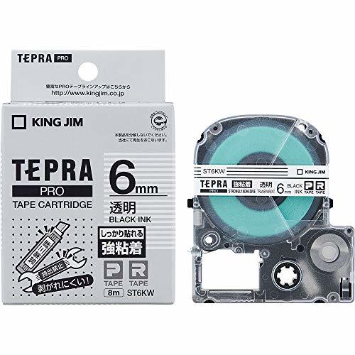  King Jim tape cartridge Tepra PRO a little over cohesion 6mm transparent ST6KW