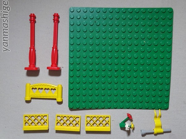 80sビンテージ LEGO Fabuland 芝生広場セット レア「パンダのペリー」＋「ライオンのライオネル」＋「Ｍマウス」 ファビュランド レゴ_画像6