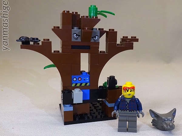 02年製 LEGO STUDIOS 1380 マスク着脱可能 狼男＆ツリーセット Werewolf Ambush Set_画像1