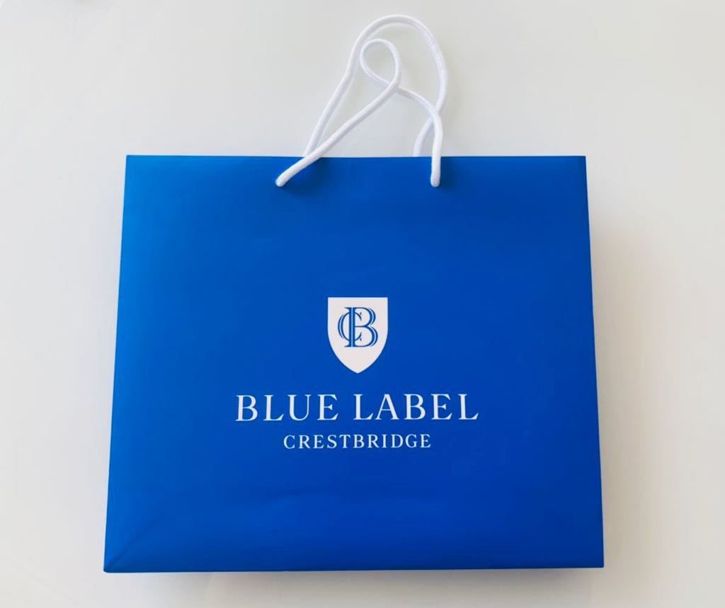 [ unused goods ] Blue Label k rest Bridge shopa- paper bag shop sack 