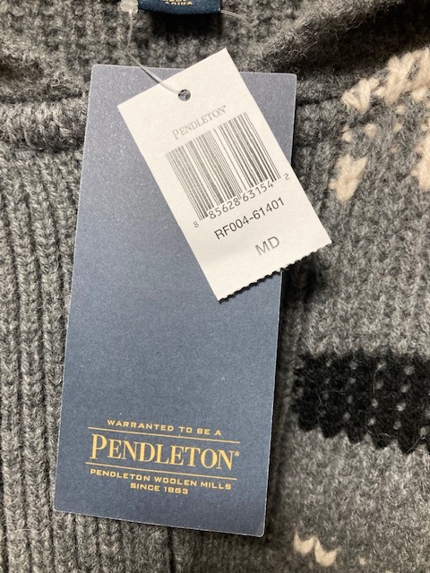 PENDLETON ペンドルトン The Original Westerley Grey Black MD　LAMBS WOOL オリジナルウェスターリー RF00461401 MD_画像9