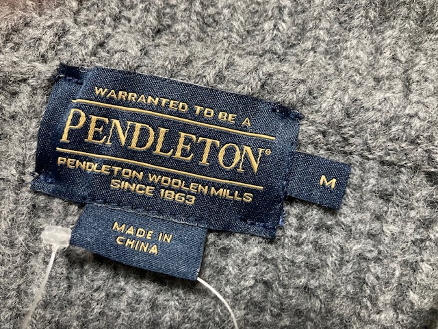 PENDLETON ペンドルトン The Original Westerley Grey Black MD　LAMBS WOOL オリジナルウェスターリー RF00461401 MD_画像7