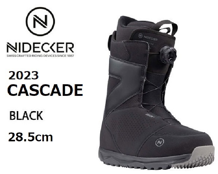 2023 NIDECKER ナイデッカー CASCADE カスケード BLACK 28.5cm