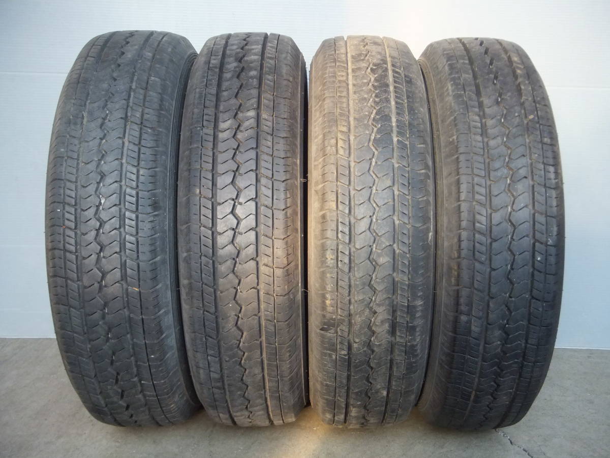 【8.5分山前後】145R12 LT 6PR☆TOYO V-02☆4本セット 30321 検)アクティ サンバー ハイゼット エブリィ キャリィ バモス ミニキャブ_画像1