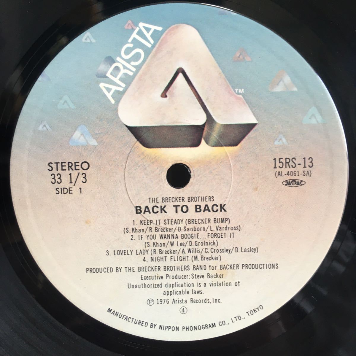 美盤 JPN LPレコード / THE BRECKER BROTHERS (ブレッカー・ブラザース) - BACK TO BACK / Funk Fusion /の画像3