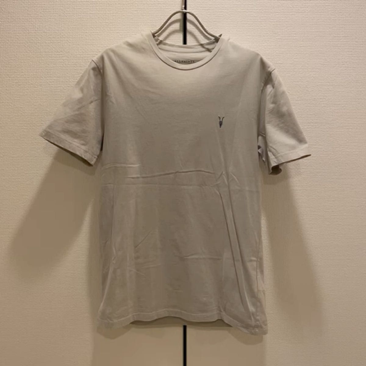 ALLSAINT Tシャツ BRACE TONIC CREW sheer GREY グレー 綿100%