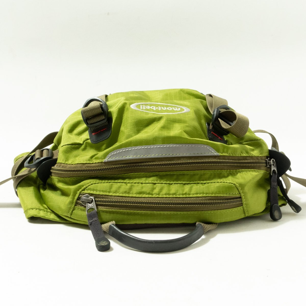 mont-bell ウエストバッグ ポーチ モンベル グリーン 緑 アウトドア カジュアル ナイロン ファスナー 軽量 bag 鞄 男女兼用  ユニセックス