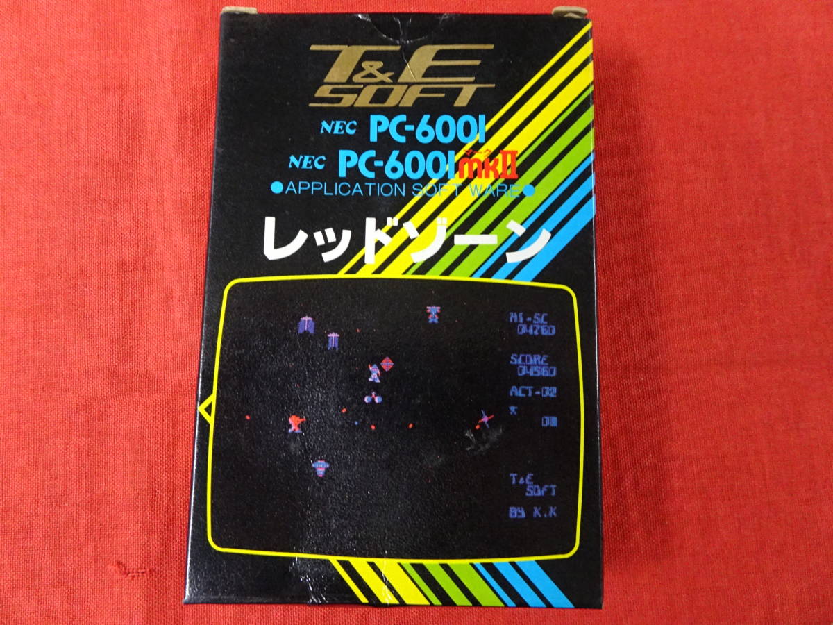 PC-6001 mkII シリーズ レッドゾーン LED ZONE 箱・説明書付 カセットテープ T&E SOFT 動作未確認