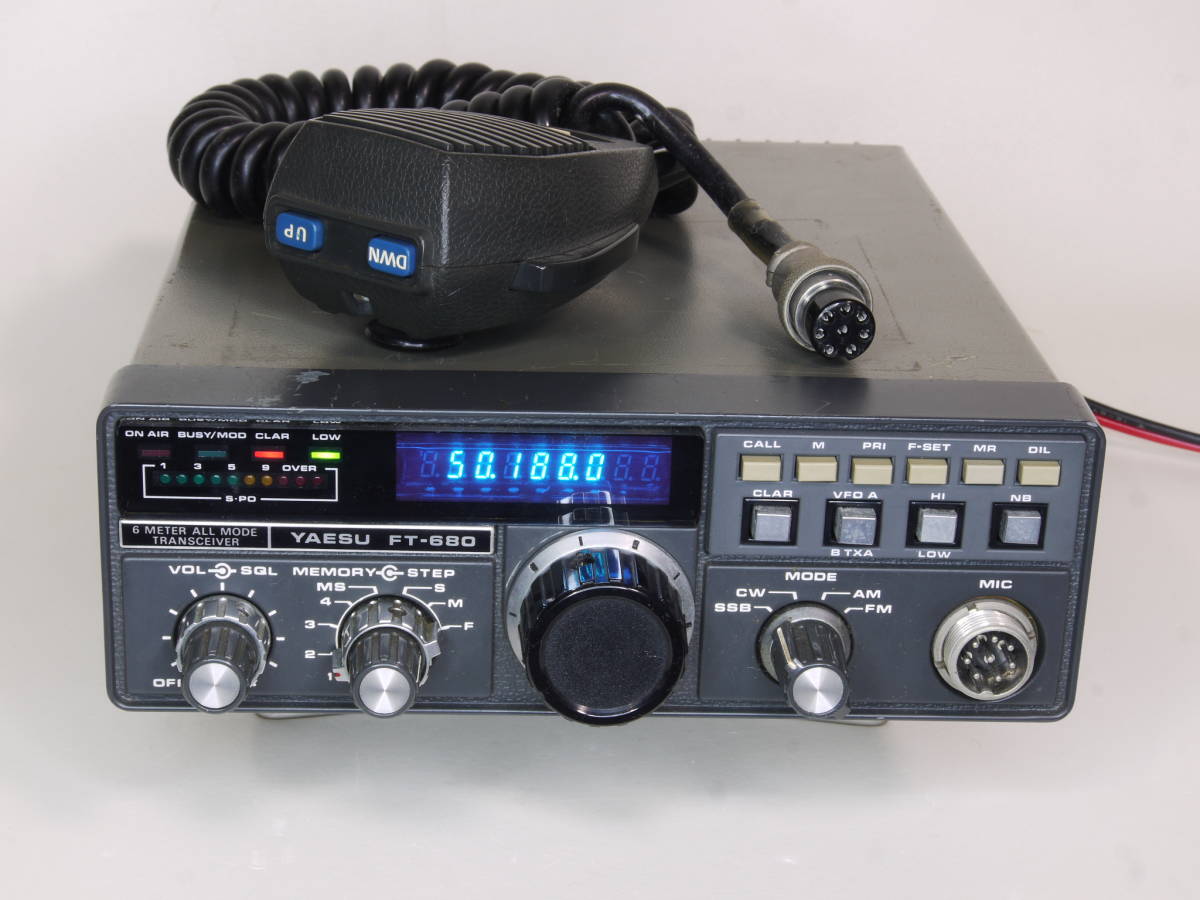 YAESU FT-680 6m 50MHz ALL MODE TRANSCEIVER 10W 八重洲無線 ヤエス FT680 SSB CW FM AM 中古未調整の画像1