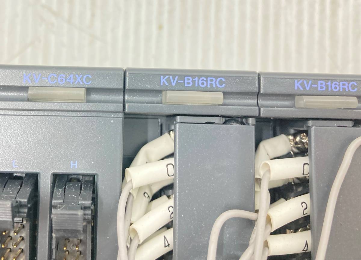 KEYENCE シーケンサ KV-3000/KV-C64XC/KV-B16RC×10個セット 品