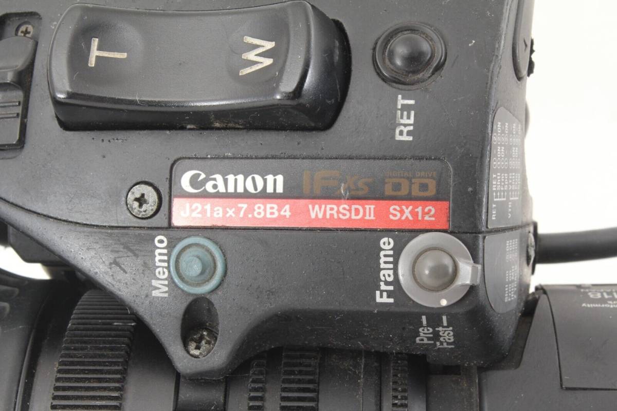 Canon キャノン IFXS DD J21ax 7.8B4 WRSD Ⅱ SX12 7.8-164mm F/1.8 BCTV ZOOM LENS レンズ 業務用 ビデオカメラ 映像機器 放送 プロ
