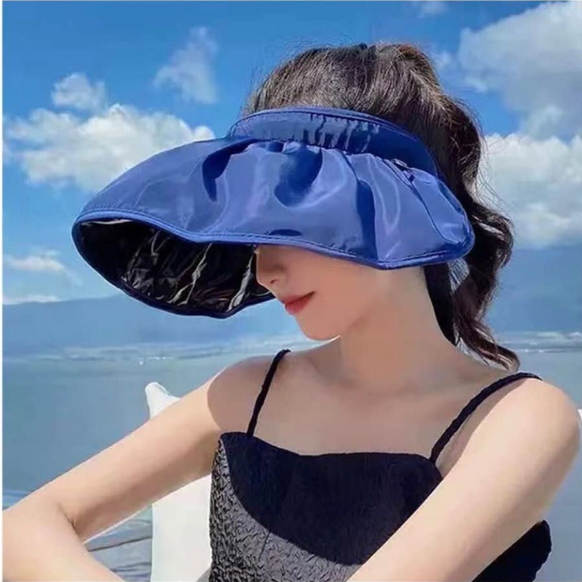 レディース UVカット キャップ 帽子 日焼け防止 紫外線対策 紫外線カット 小顔効果 抗菌防臭 つば広幅調節可能 登山 釣り 
