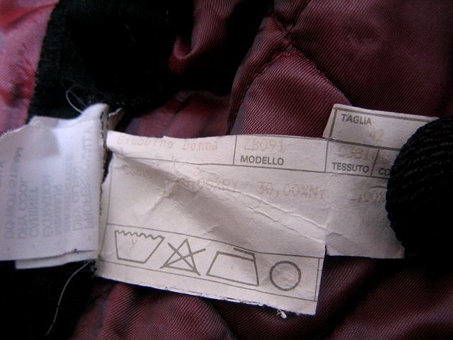 VINTAGE!MADE IN ITALY EMPORIO ARMANI Emporio Armani quilting no color jacket blouson Old Vintage rare!