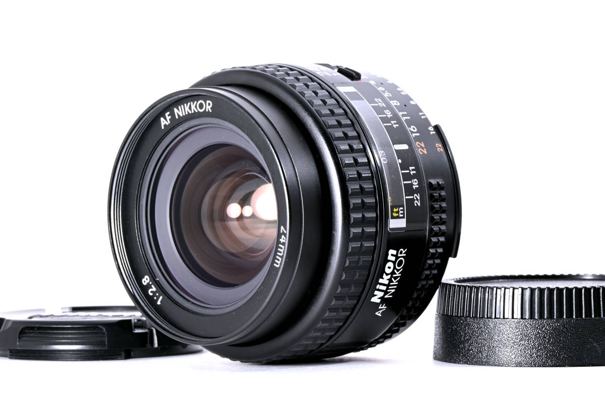 新作モデル □ 美品 2-4 テスト撮影済 #23 F2.8 24mm Nikkor AF Nikon