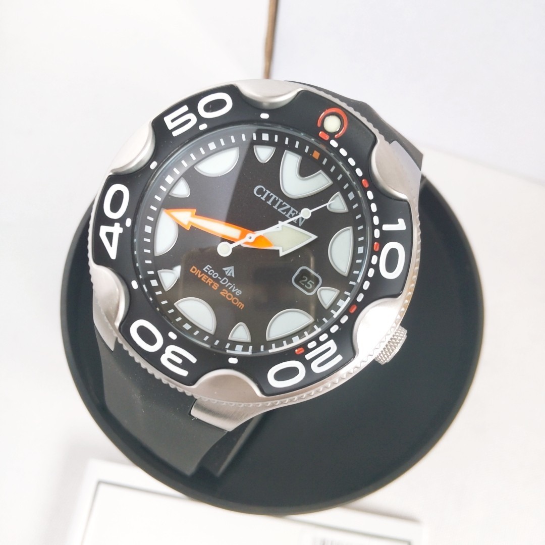 日本未発売【新品未使用・送料無料】CITIZEN海外モデル プロマスター ダイバーウォッチ オルカ ラバーベルト シチズン　腕時計