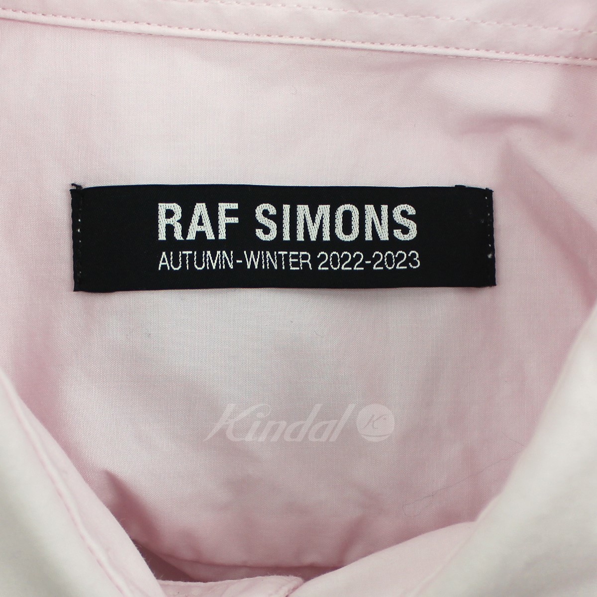RAF SIMONS 22AW ロゴ パッチ バイカラー ユニフォームシャツ 商品番号