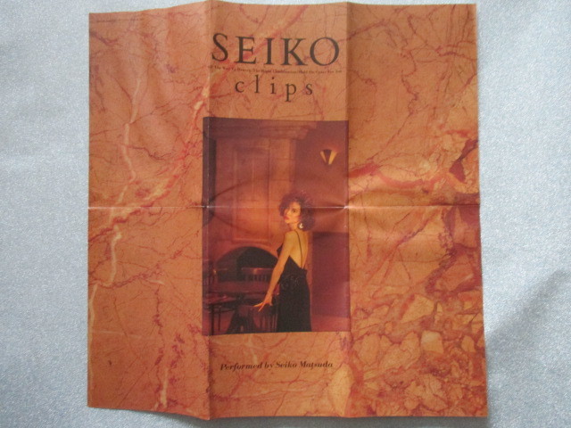 ＶＨＳビデオ 松田聖子【SEIKO clips】Performed by Seiko Matsuda 歌詞カード付 4曲 21分 ソニーレコード SRVM266　　　　j343_画像4