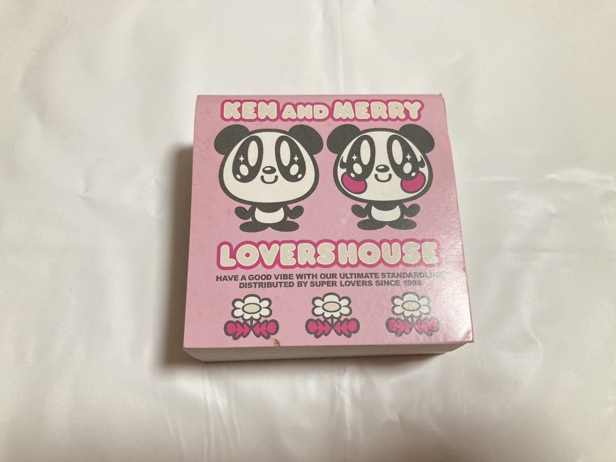 LOVERS HOUSE KEN and MERRY フェイスメモ 正方形 ★ ラヴァーズハウス ケン メリー メモ帳 文房具 平成レトロ パンダ_画像1