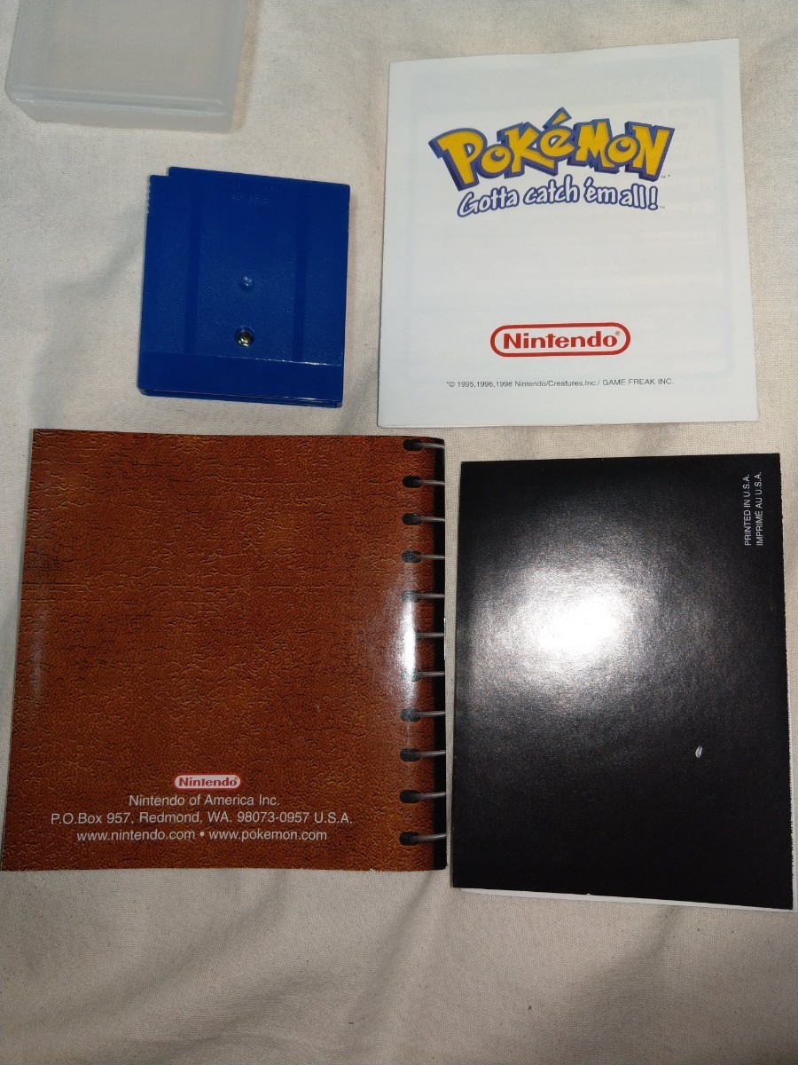 送料無料】 ゲームボーイカラー ポケットモンスター 青 ポケモン 海外