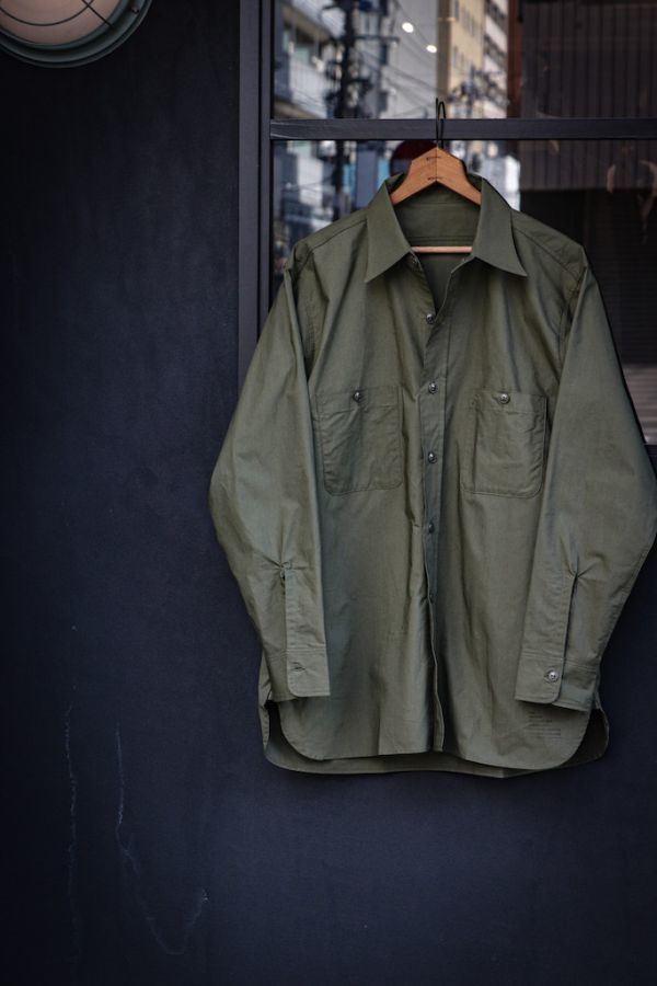 陰山織物謹製 美品☆【BIGYANK】M43 SHIRTS VTG POPLIN ビッグヤンク