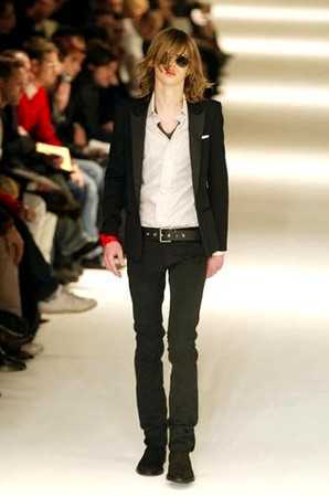 2005AW Dior hommeスモーキングロングジャケット／ディオールオム