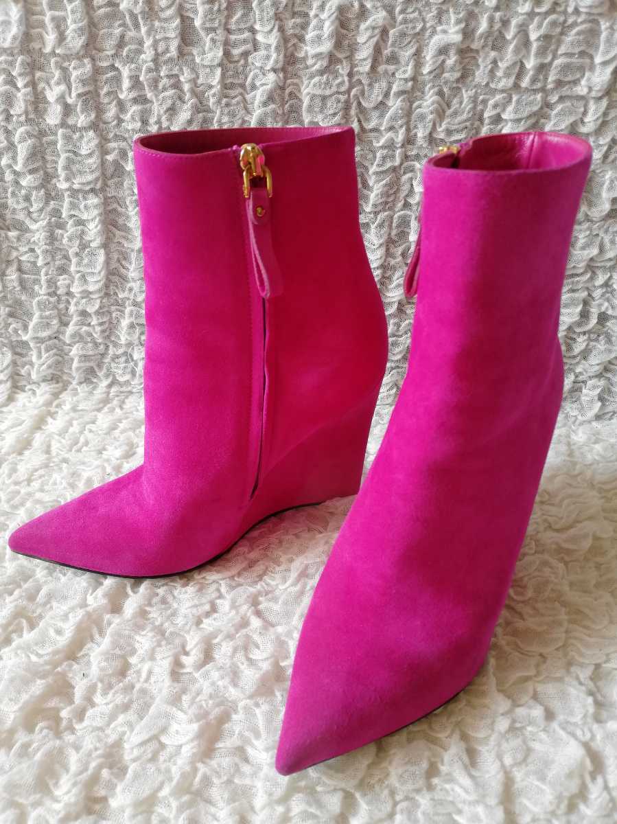  price cut *sergio rossi Sergio Rossi * short boots pink 34* beautiful goods 