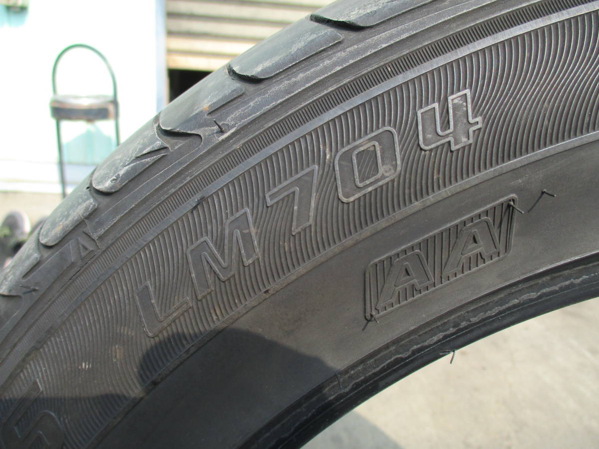 DUNLOP LE MANS LM704 225/55R18 98V 中古2本セット　ダンロップ　ルマン　特殊吸音スポンジ搭載タイヤ_画像5