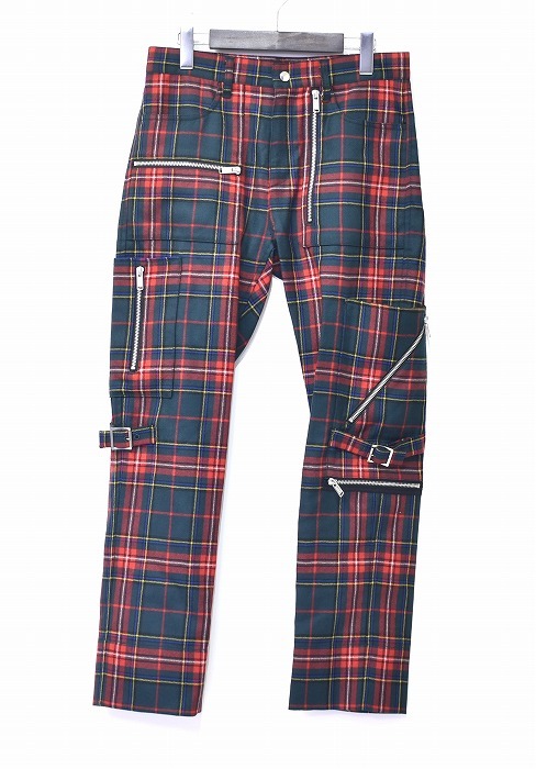 UNDERCOVER( undercover )UC2B4505-1 Wool Check PK Slim Pants шерсть проверка punk узкие брюки контри-рок bontejiPUNKkatsulagi