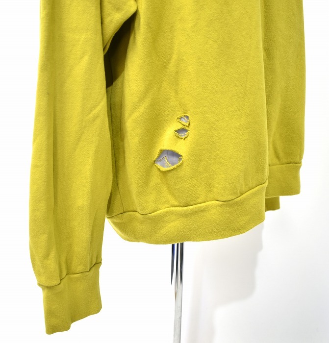 大放出セール】 ダメージ加工 SHIRT SWEAT DAMAGED Hendricks