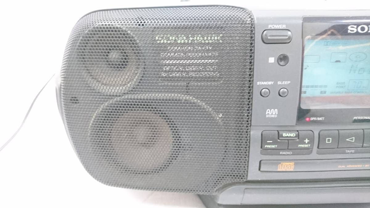 【ジャンク品】SONY ソニー SONAHAWK ソナホーク パーソナルオーディオシステム ZS-70/ラジカセ/CDカセットデッキ/オーディオ機器/RHK20_画像5
