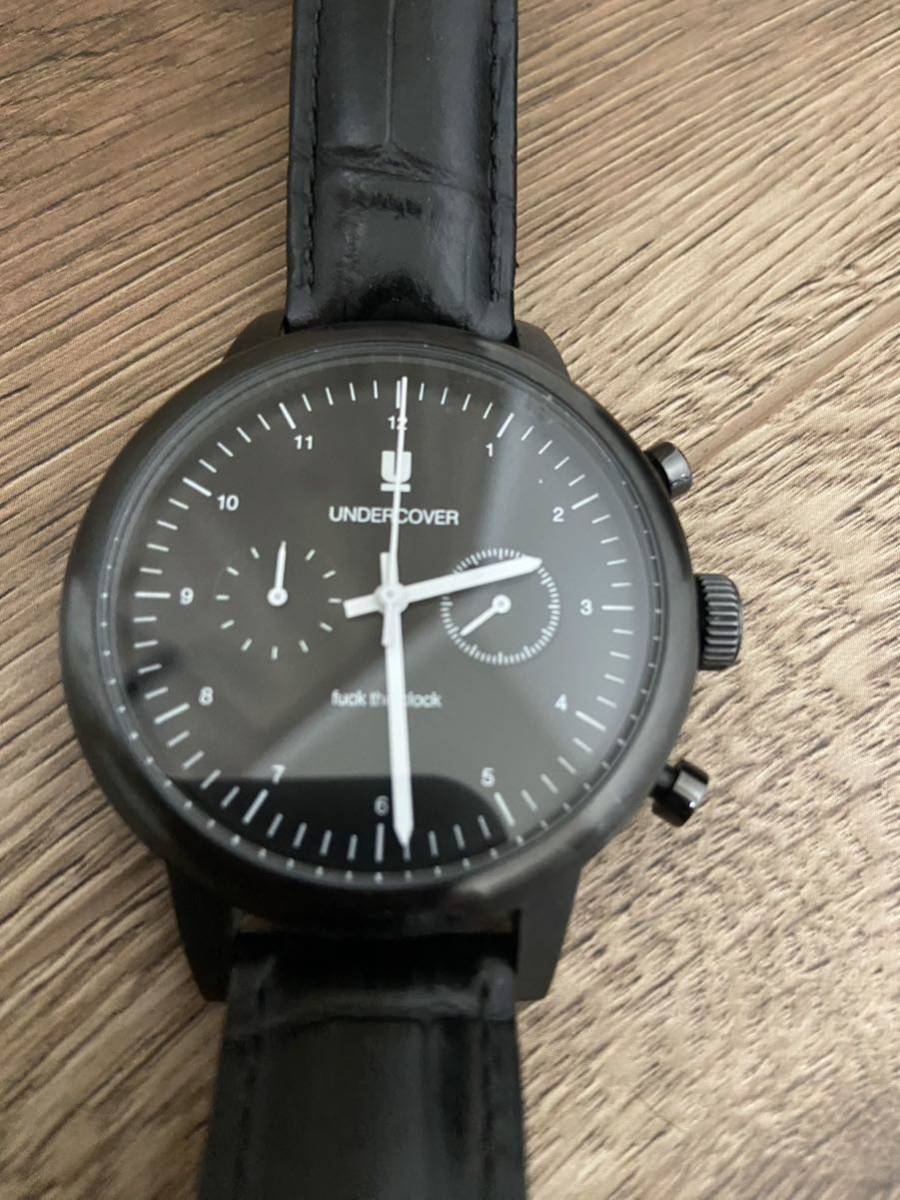  быстрое решение UNDERCOVER фирменный магазин ограничение 15AW хронограф наручные часы fuck the clock BLACK