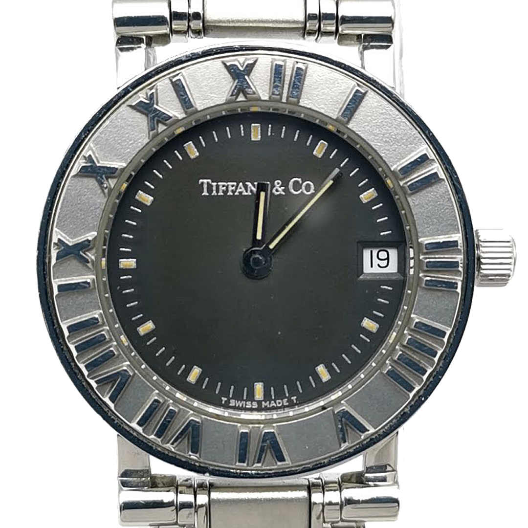 送料無料 ティファニー 腕時計 2針 クォーツ 970290203 アトラス デイト アナログ ウォッチ 銀系 レディース
