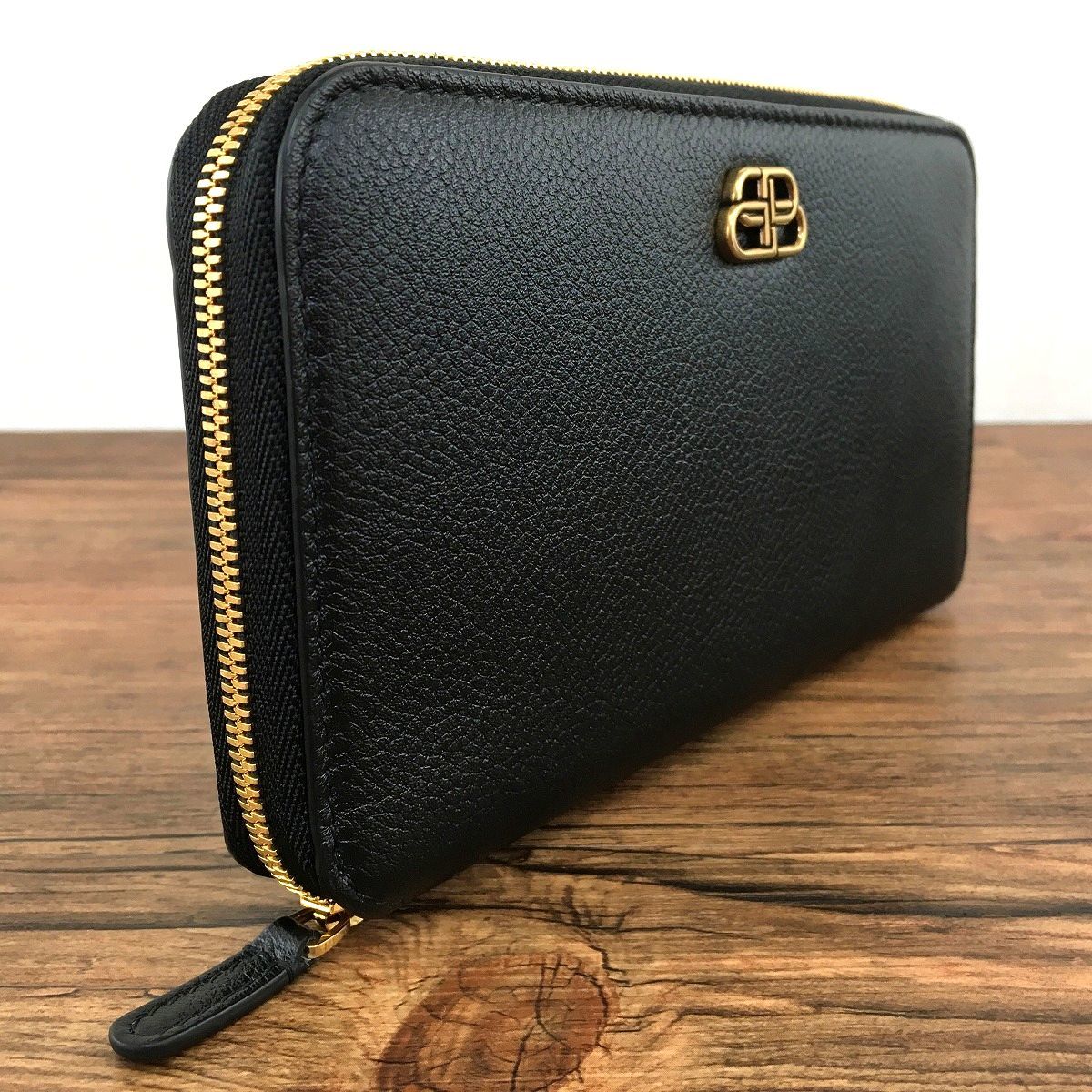 ☆送料無料☆ 未使用品 BALENCIAGA ジップウォレット 601390 ブラック