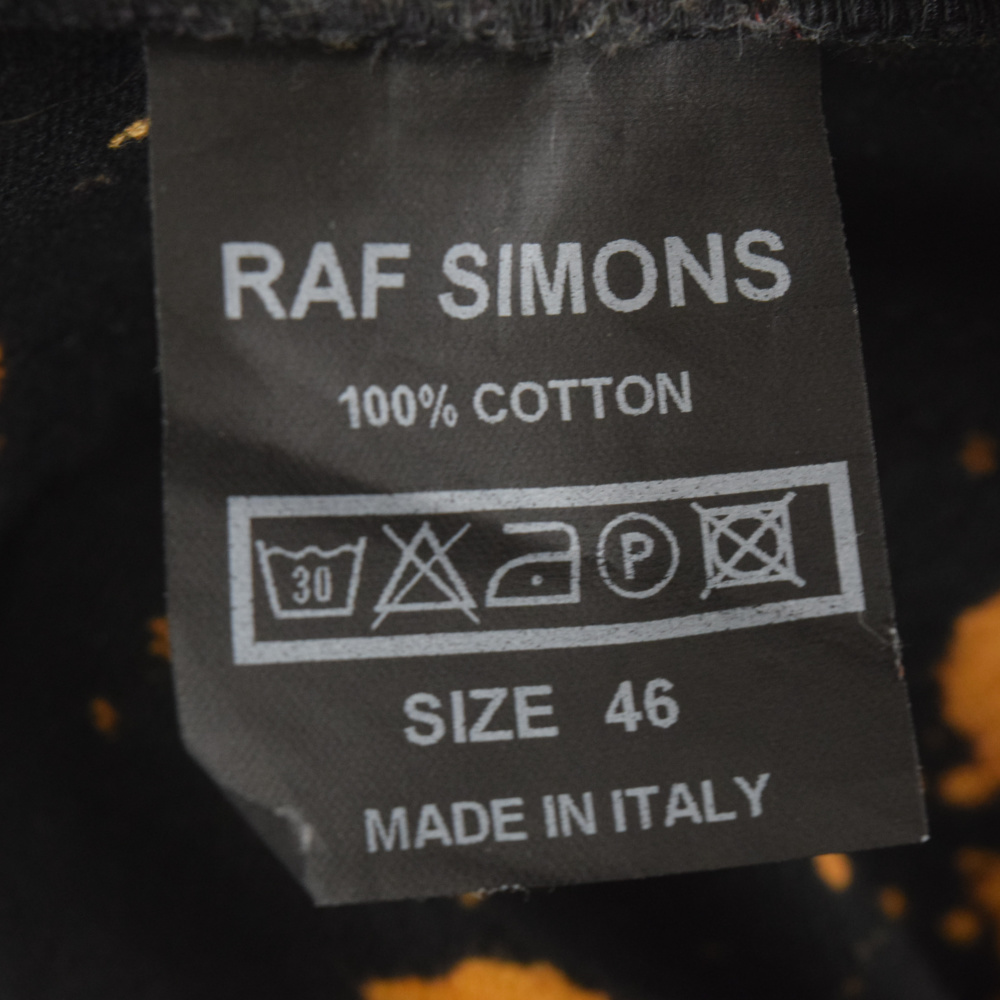  Raf Simons ×STERLING RUBY 14AW Bleached Jeans осветлитель обработка Denim брюки джинсы черный 