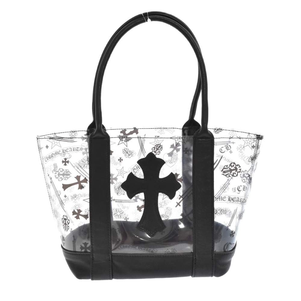 珍しい セメタリークロスパッチ付き VINYL MINI TOTE クロムハーツ