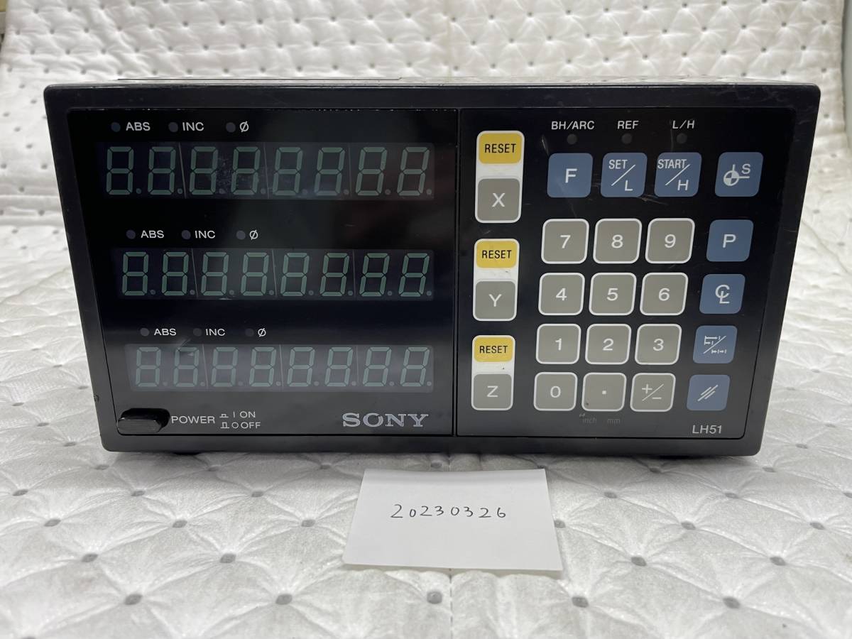 SONY ソニー デジタルカウンター 3軸 LH51-3 （通電確認済み） 品 マグネスケール 表示ユニット (202303126)