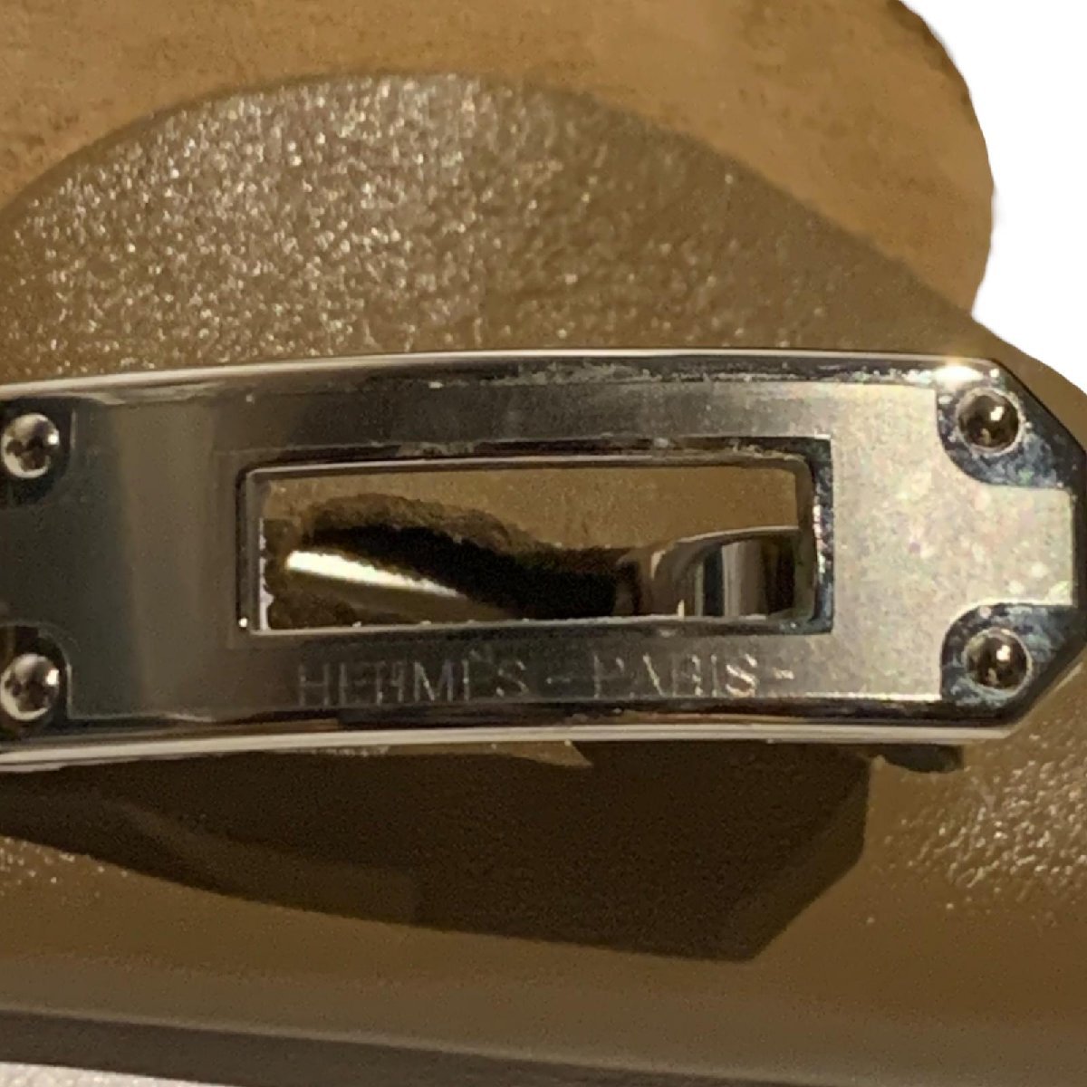 HERMES エルメス ケリー金具 キャンディ サンダル ホワイト系