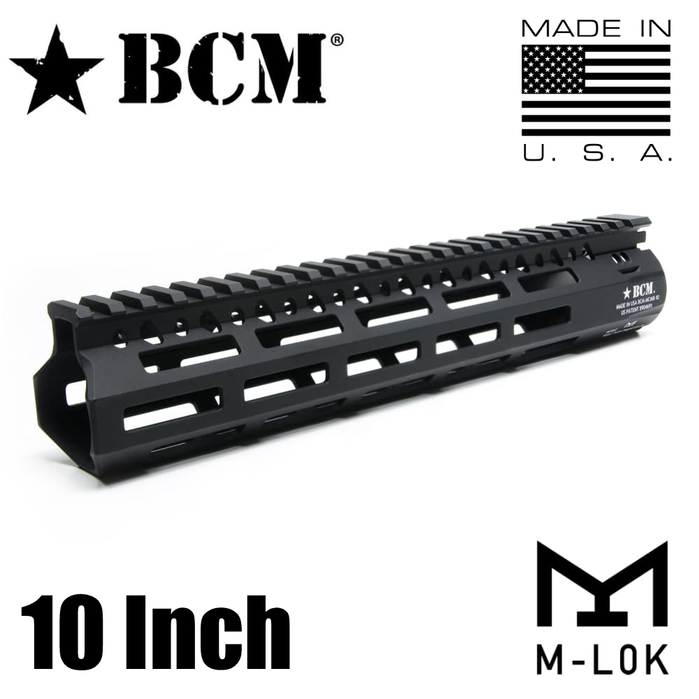 BCM ハンドガード MCMR M-LOK アルミ合金製 M4/AR15用 [ ブラック / 10インチ ] 米国製 Bravo