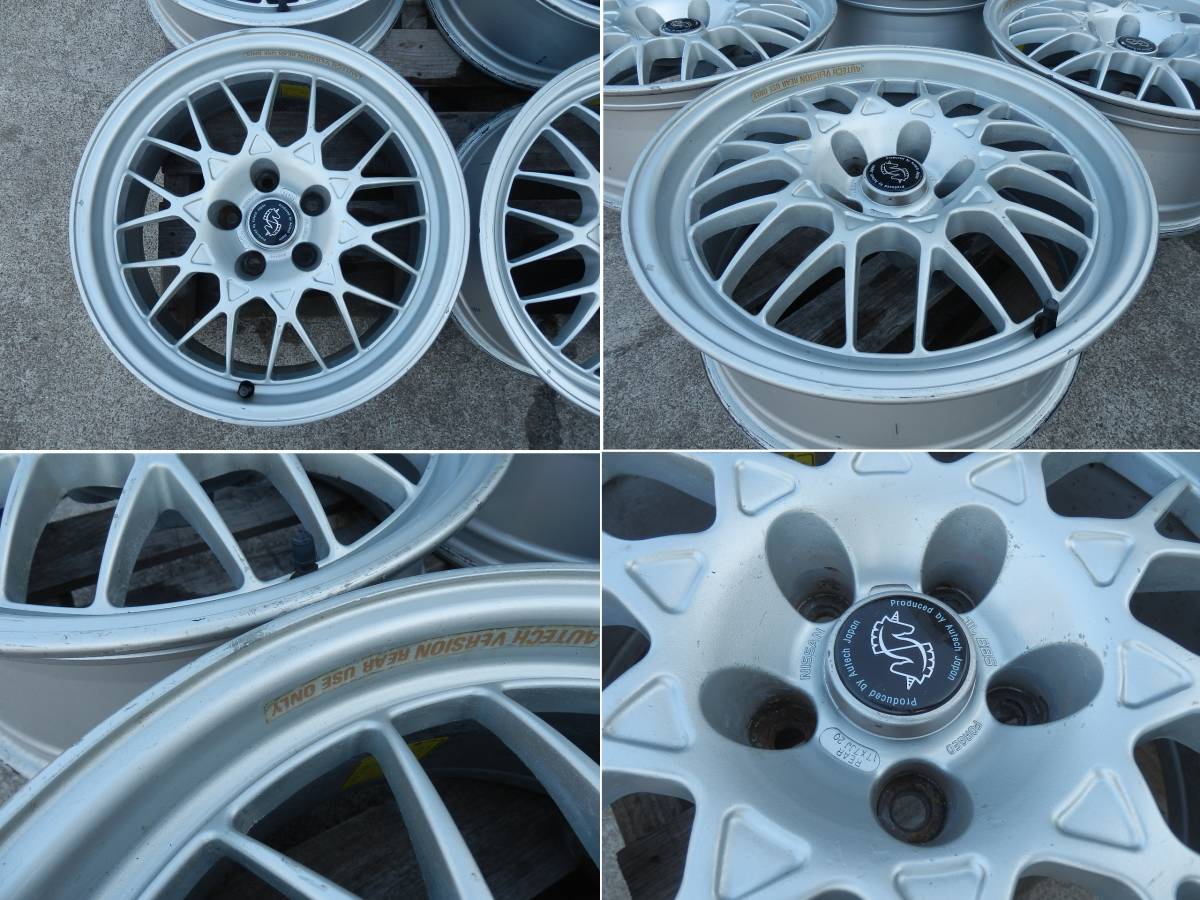 日産 ステージア 260RS WGNC34 純正 アルミ BBS 17インチ 7J 4本 WGC34 (検索 R32 R33 Z32 S14 S15 C35 オプション オーテック バージョン_画像2