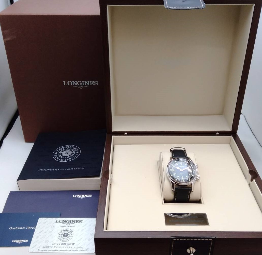 LONGINES LEGEND DIVER  Ref.L3.674.4.50.0 ブレス純正2種付の画像8