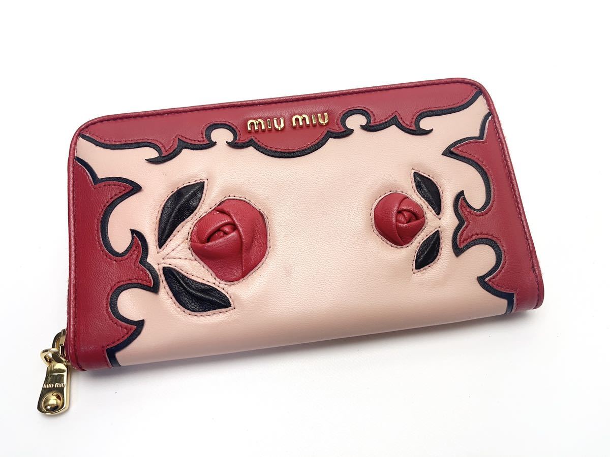 D855 極美品 ミュウミュウ MIUMIU 長財布 Yahoo!フリマ（旧）-