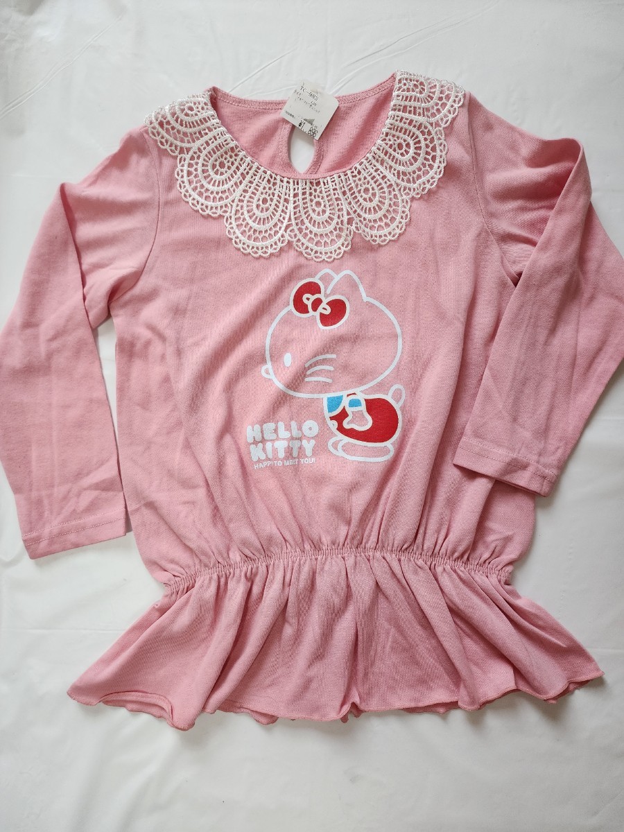 ★HELLO　KITTY　長袖チュニックTシャツ　120