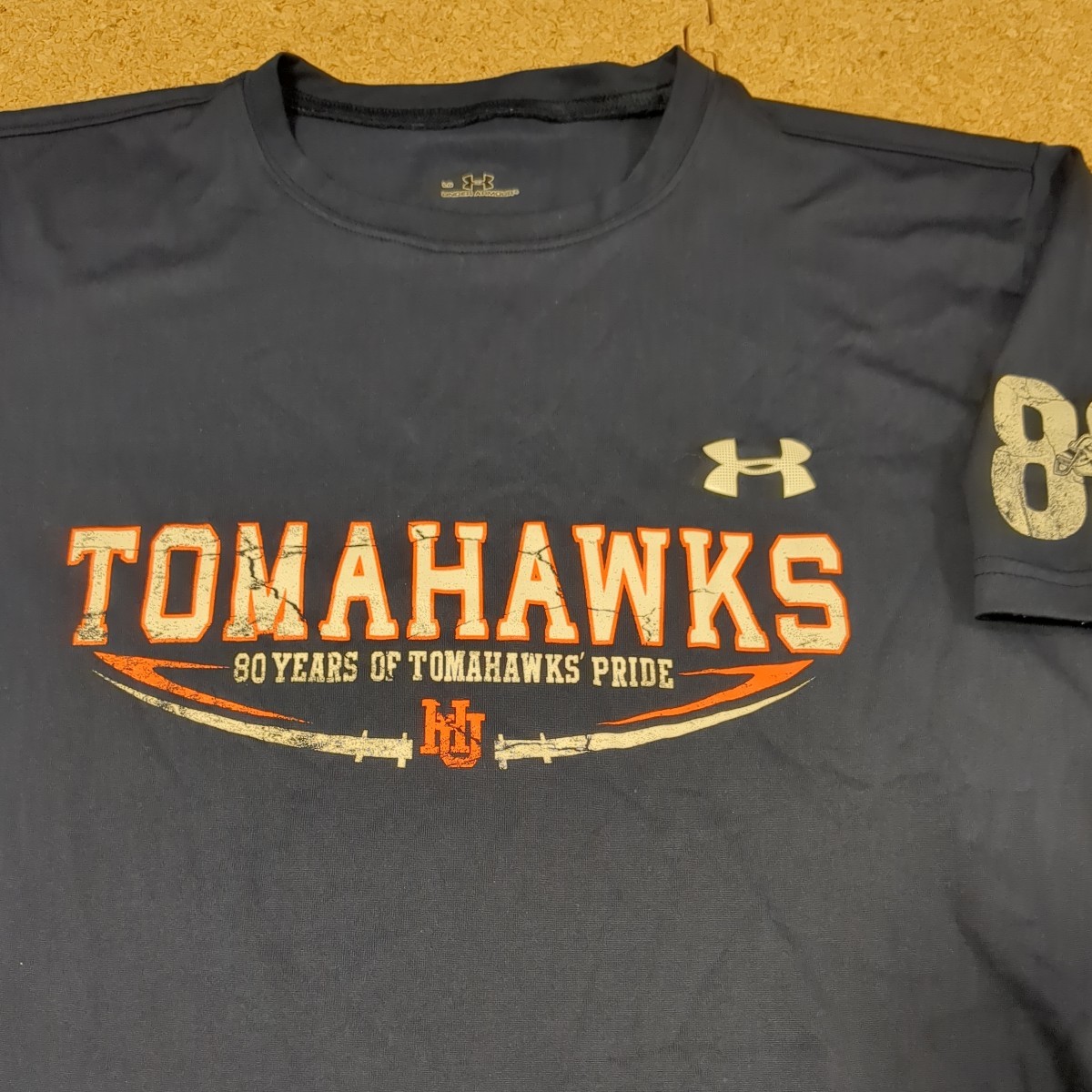 【非売品】法政大学アメフト部TOMAHAWKS 選手支給80周年記念Tシャツ LG