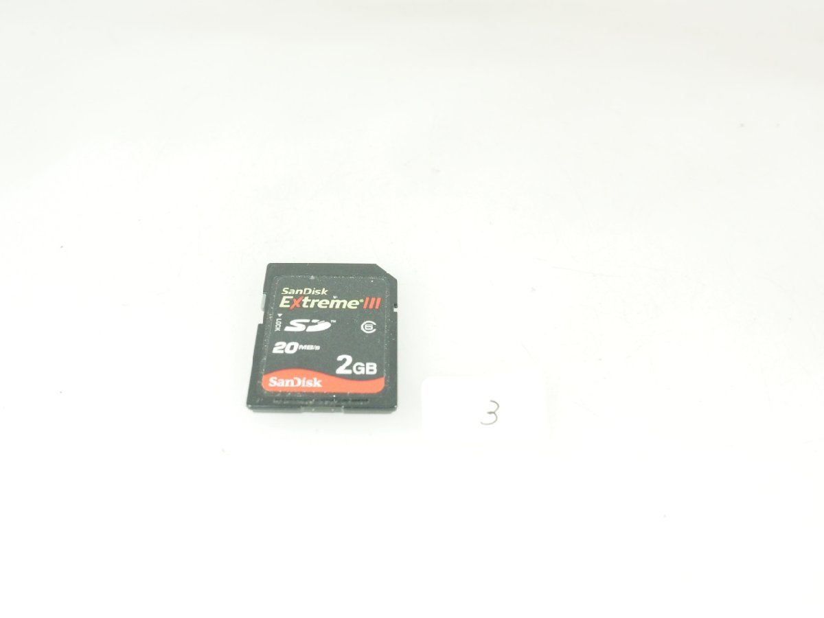 M80-3☆SanDisk サンディスク Extreme III SDカード 2GB_画像1