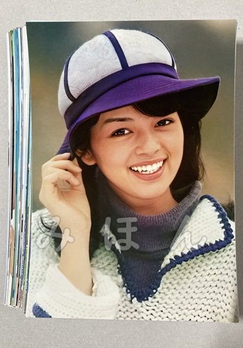 * Okada Nana [B] Showa era idol L stamp photograph 50 pieces set 